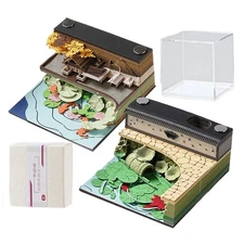 Stereoscopic Desk Calendar Notepad Paper Engraving Cute And Creative 3D Notepad