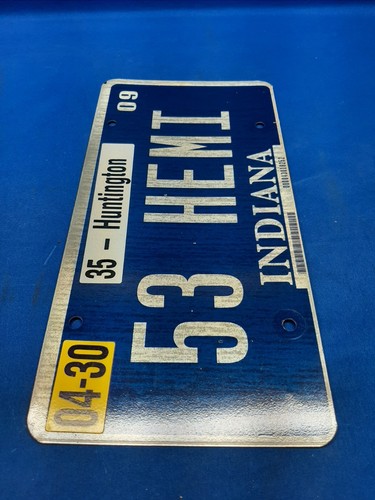 Vintage 1953 HEMI Indiana License Plate Tag Mancave Wall Decor Project Art MOPAR - Bild 3 von 6