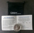 2017 National Park Foundation 1oz Silver St. Gaudens Pattern Round