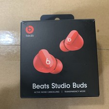 BRAND NEW Beats Studio Buds by Dr. Dre Bluetooth Earphones (Beats Red) MJ503LL/A