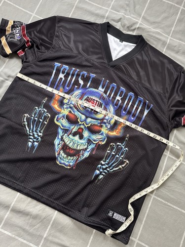 Slingshot House Trust Nobody Stone Cold Steve Austin 3:16 Football Trikot XL WWF - Bild 11 von 11