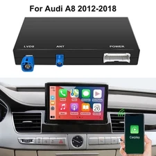 Wireless CarPlay Android Auto Interface Decoder For Audi A8 2012-2018 7" Screen