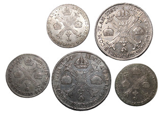 Top Sammlung von 5 selten Silber Münzen ab 1787 M (Kronentaler 1/4 usw..) $$$