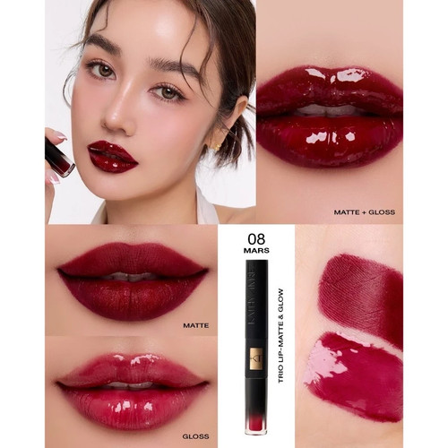 Kathy Amrez Trio Lip Matte & Gloss 2in1 Stick Hydrating Long Lasting Non-Sticky - Picture 15 of 15