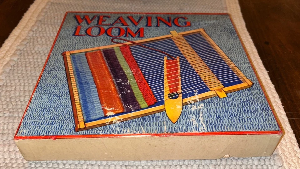 Juguete de telar de tejido vintage ~ T153 ~ Niño 1950’s Mid Century Arts & Craft ~ Gabriel ~ NUEVO Foto 3 de 4