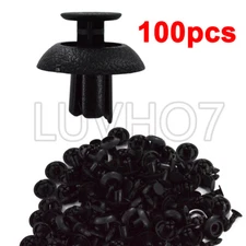 100pcs Engine Cover Radiator Grille Bumper Clips for Toyota Lexus Scion 7mm Hole