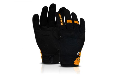 Guanti di mezza stagione m-gloves arancione Malossi omologazione EN 13594 moto - Foto 8 di 8