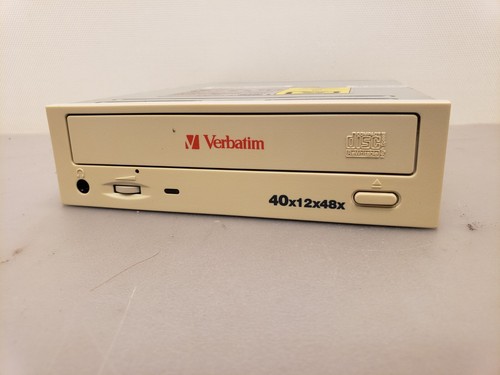 Vintage Verbatim White IDE CD-RW CDRW Brenner Laufwerk 40x12x48 VBT401248A *getestet