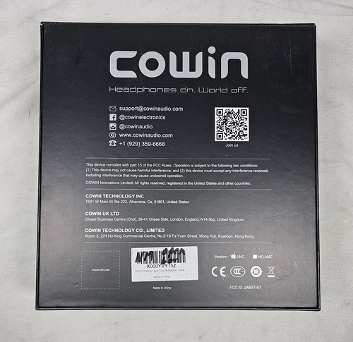 Auriculares inalámbricos Bluetooth COWIN E7 E7-BLK negros - Imagen 6 de 10