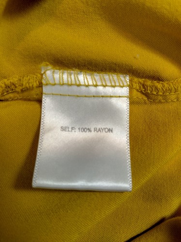 Rose & Olive Women's Mustard Yellow Pullover Blouse Top Size Medium  - Picture 8 of 8