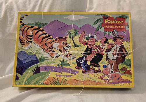 Vintage Jaymar Popeye Puzzle 5070 Hold That Tiger! Complete 15" x 20"