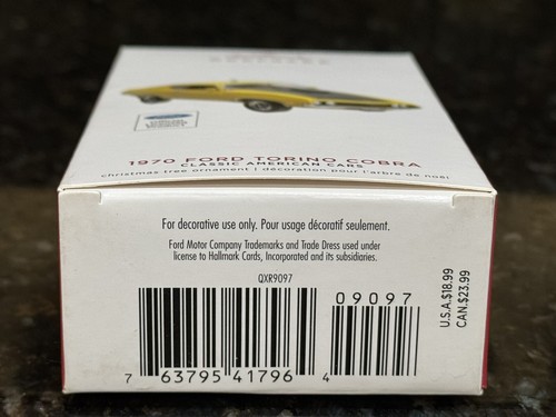 2019 Hallmark Keepsake Ornament 1970 Ford Torino Cobra Classic American Car - Bild 18 von 18