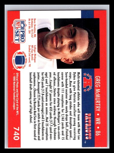 1990 Pro Set Football #601 - 800 - Pick Your Card! - Picture 280 of 404