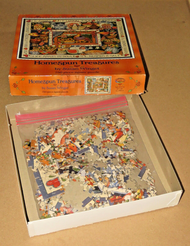 Susan Winget Art - Apple Pie Rooster 1997 Homespun Treasures Puzzle - Missing 1 - Picture 12 of 15