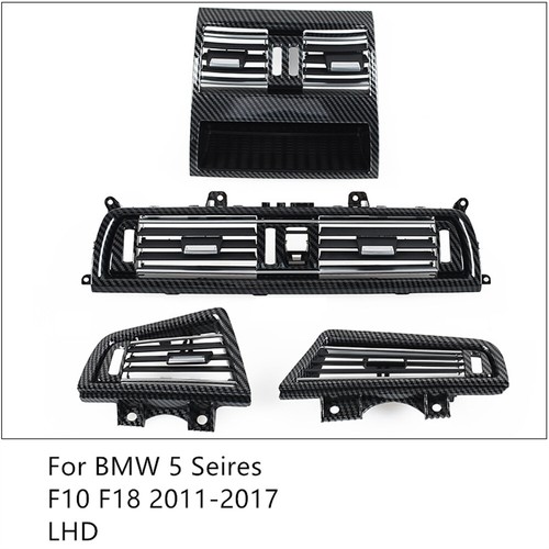 Cubierta del panel de rejilla de salida de ventilación de CA para BMW F18 serie 5-16 5 piezas LHD UK - Imagen 1 de 2