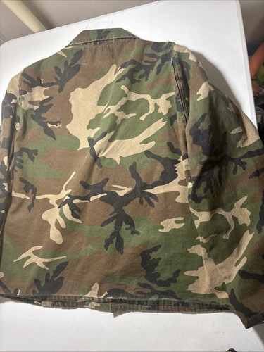 Chaqueta de Tiro Camuflada Winchester Bdu Años 80 De Colección Talla L Caza Aire Libre Ejército Militar - Imagen 7 de 10