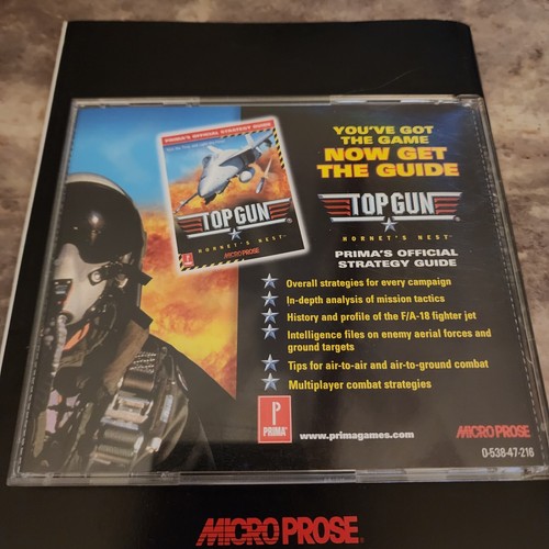 Videojuego Flight Sim Top Gun Hornet's Nest Microprose PC 1998 Clasificado Teen CD ROM - Imagen 3 de 4