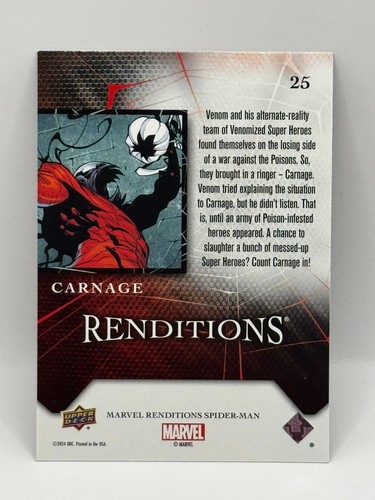 2024 UPPER DECK MARVEL RENDITIONS SPIDER-MAN BASE & CANVAS [WÄHLEN SIE AUS MENÜ] - Bild 83 von 317