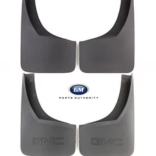 2014-2018 GMC Sierra Molded Splash Guard Package Front & Rear Black Grained OEM