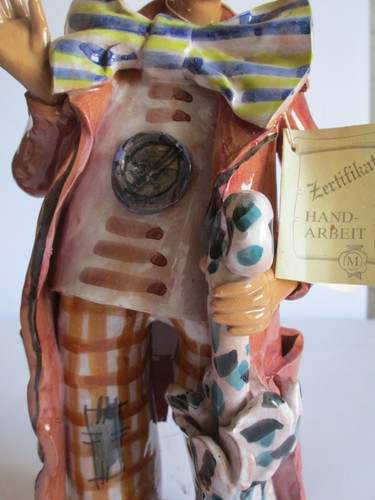2x DUŻA CERAMICZNA FIGURKA KLAUNA MARNICO FIGURKA CERAMICZNA FIGURKA KLAUNA Z LAT 80-TYCH UNIKAT - Zdjęcie 8 z 11