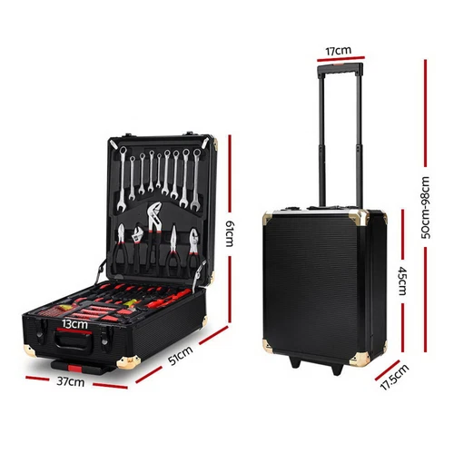 Giantz 816pcs Tool Kit Trolley Case Mechanics Box Toolbox Portable DIY Set NEW - Picture 2 of 6