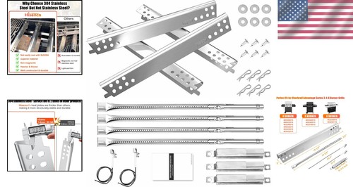 All-in-One Stainless Steel Grill Parts Kit for Charbroil 4 & 3 Burner Models - Picture 2 of 8