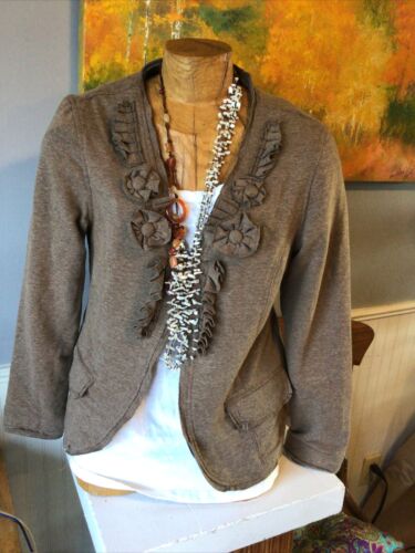 Christopher & Bans Small Brown Cardigans Long Sleeve Type Blazer - Picture 1 of 10