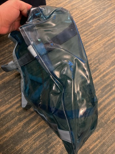 Dolce & Gabbana Light Blue Vinyl Tote Summer Pool Beach Bag 19" X 14" Large - 第 6/8 張圖片