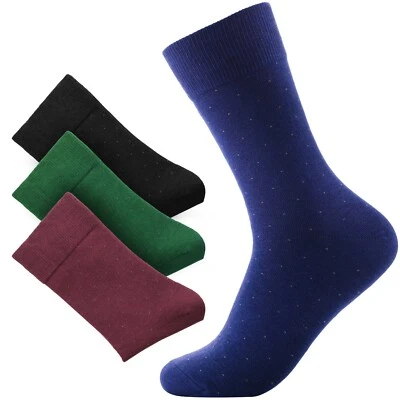 KLENTON Men’s Bamboo Crew Socks – Soft, Breathable & Comfortable, Casual Socks – 4 Pairs