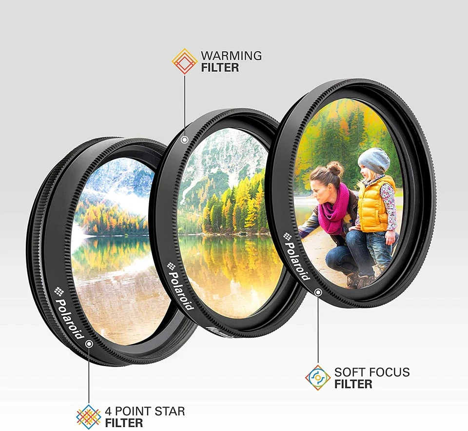 Polaroid Creative Filter Kit, Soft Focus + 4 Point Star + Warming - 72mm, BNIB - Image 2 of 4
