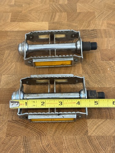 Old School BMX KKT RT-E Rat Trap Pedals 9/16 in 3PC 3 Piece 70s 80s RTE Steel - Picture 3 of 10