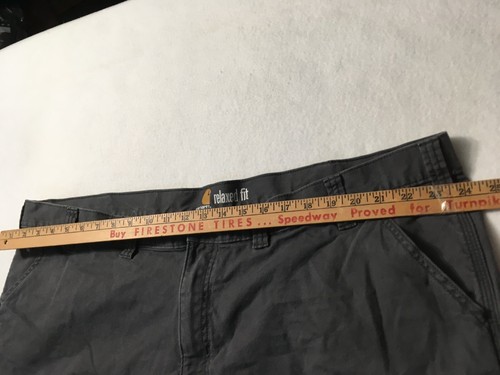 Carhartt Cargo Shorts Men's Size 50 Relaxed Fit Gray 100% Cotton - Picture 3 of 9