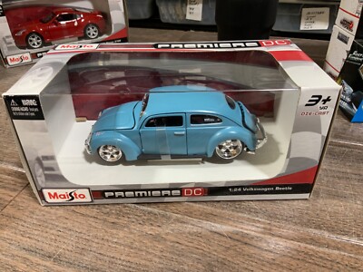 1/24 MAISTO PREMIERE DC BLUE VOLKSWAGEN BEETLE | eBay