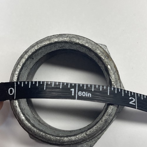 RELIABILT 1-1/2-in x 1-1/4-in Galvanized Hex Bushing Hot or Cold 500PSI at 150F - Picture 8 of 10