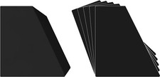  100 12" Record Bin Divider Cards - Sloped 12"x13-1/8" - Black HEAVY DUTY 60Mil