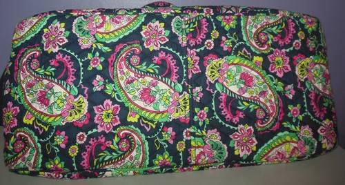 Vera Bradley 3 Pieces Large Travel Bag Mini Crossbody & Wristlet Petal Paisley - Picture 10 of 15