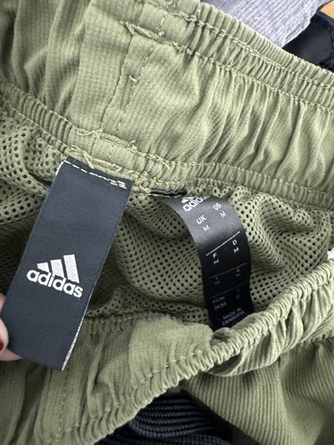 Adidas Junior Boy's Olive Green Elastic Drawstring Waist Pull-On Joggers Size M - Picture 9 of 12