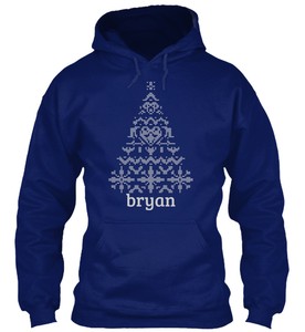 Tree Bryan Capuche Knitted Christmas À Confortable Fashionable Sweat zt4xn4O