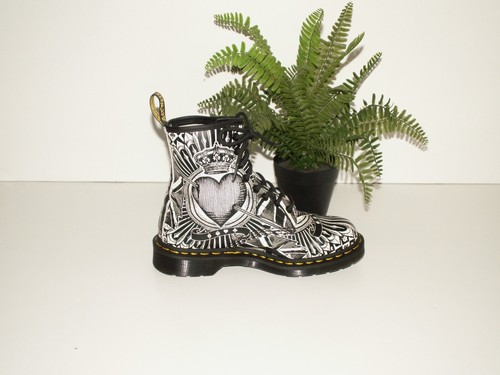 Dr. Martens 1460 Playing Cards Leder Stiefel 8 Ösen UK 5 EU 38 US 7 (1078) - Bild 8 von 10