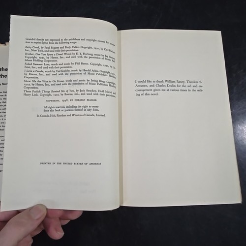 The Naked and the Dead 1948 Norman Mailer Book Club Edition Hardback Dust Cover - Picture 11 of 16
