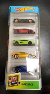 hot wheels exotics 5 pack 2019