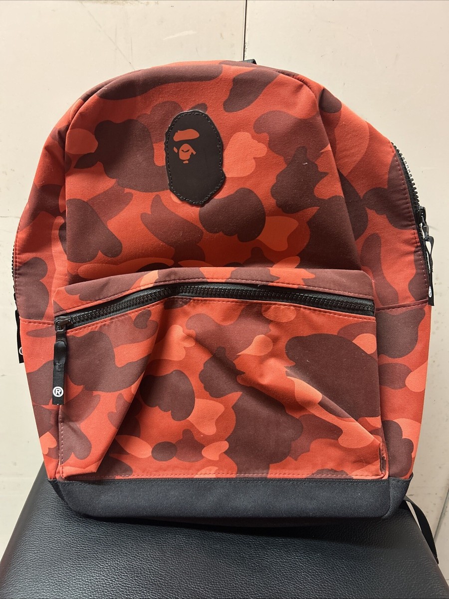 Bape A Bathing Ape Backpack Red ABC Camo KIDS 100% Authentic