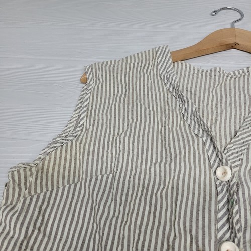 Vintage 50s 60s Striped Sleeveless Under Dress Womens Size S/M True Vintage - Picture 6 of 12