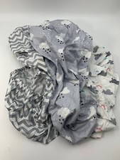 Zaina Premium Universal Changing Pad Covers set of 3 Grey/White 16" X 32"