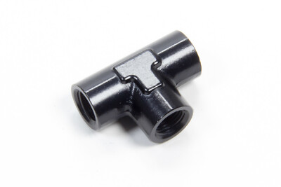 Aeroquip Aluminum Female Pipe Tee 1/8in Black Aeroquip Aluminum Female Pipe Tee 1/8in Black