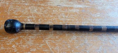 Antiguo bastón apilado vintage bastón varilla acero núcleo 34 1/2" - Imagen 4 de 14