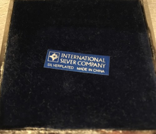 2er Set International Silver Co versilberte Nussknacker Kerzenständer Halter - Bild 9 von 9