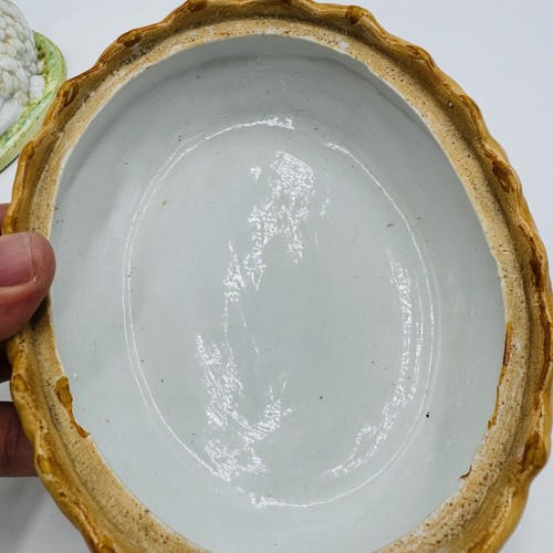 Antique Staffordshire Pottery Hen On Nest Lidded Dish Marked S 254 Chicken Engla - Picture 14 of 21