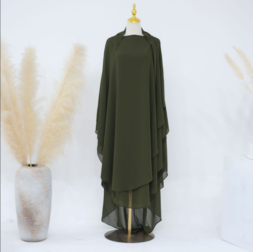 Muslim Women Burqa Islamic Kaftan Arab Robe Fashion Dubai Party Gauaze Abaya - Picture 46 of 58