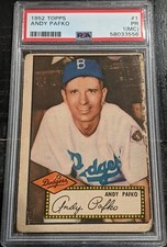 1952 Topps Andy Pafko PSA 1 PR (mc) *CARD #1 * Red Back Brooklyn Dodgers Vintage